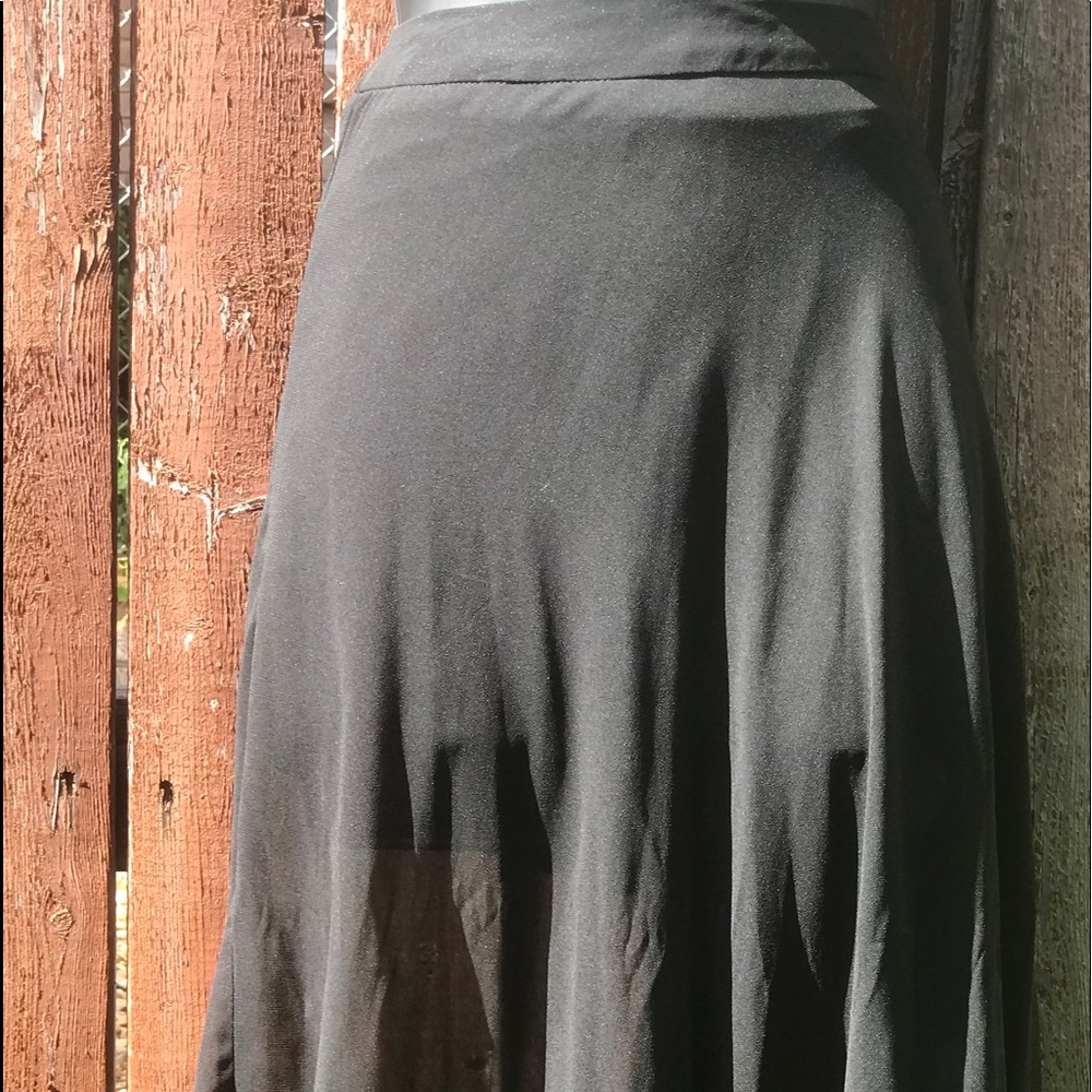 Midi chiffon skirt